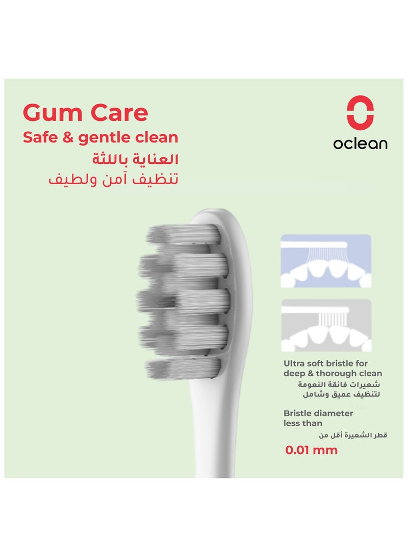 Oclean P1c13 Professional Clean Brush Head (2‑Pack) — Purple — High‑Density DuPont™ Diamond Bristles , Fits All Oclean Electric Toothbrushes - Image 5